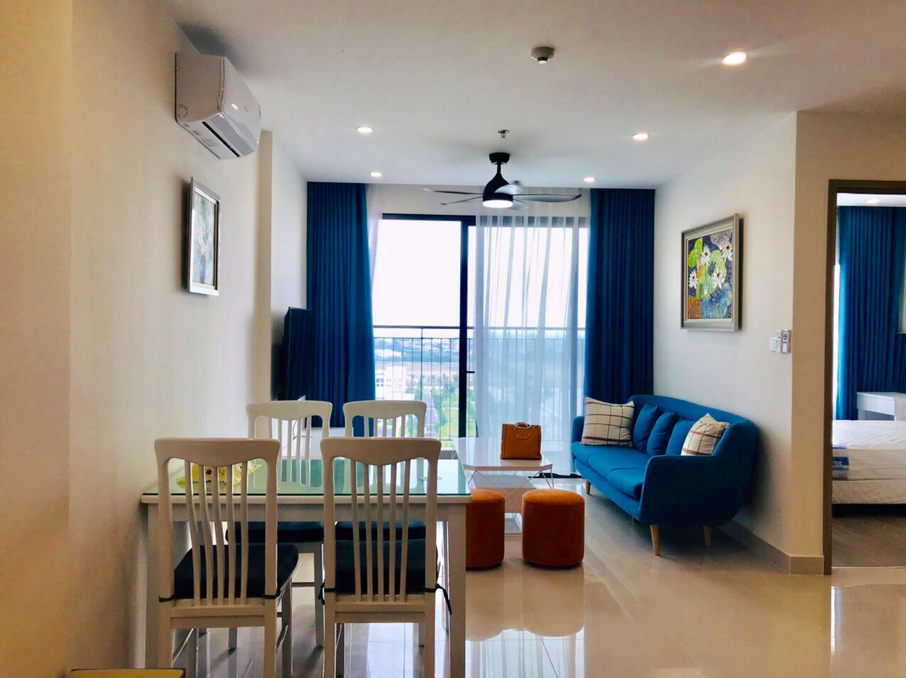 Căn hộ chung cư 2 ngủ cho thuê giá mềm tại Vinhomes Ocean Pack 2