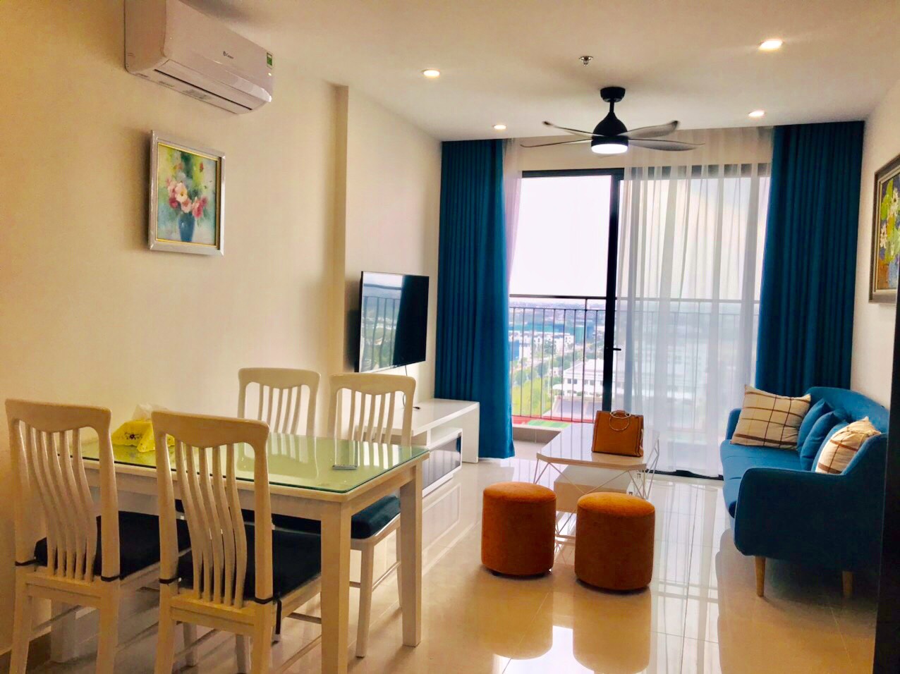 Căn hộ chung cư 2 ngủ cho thuê giá mềm tại Vinhomes Ocean Pack 3