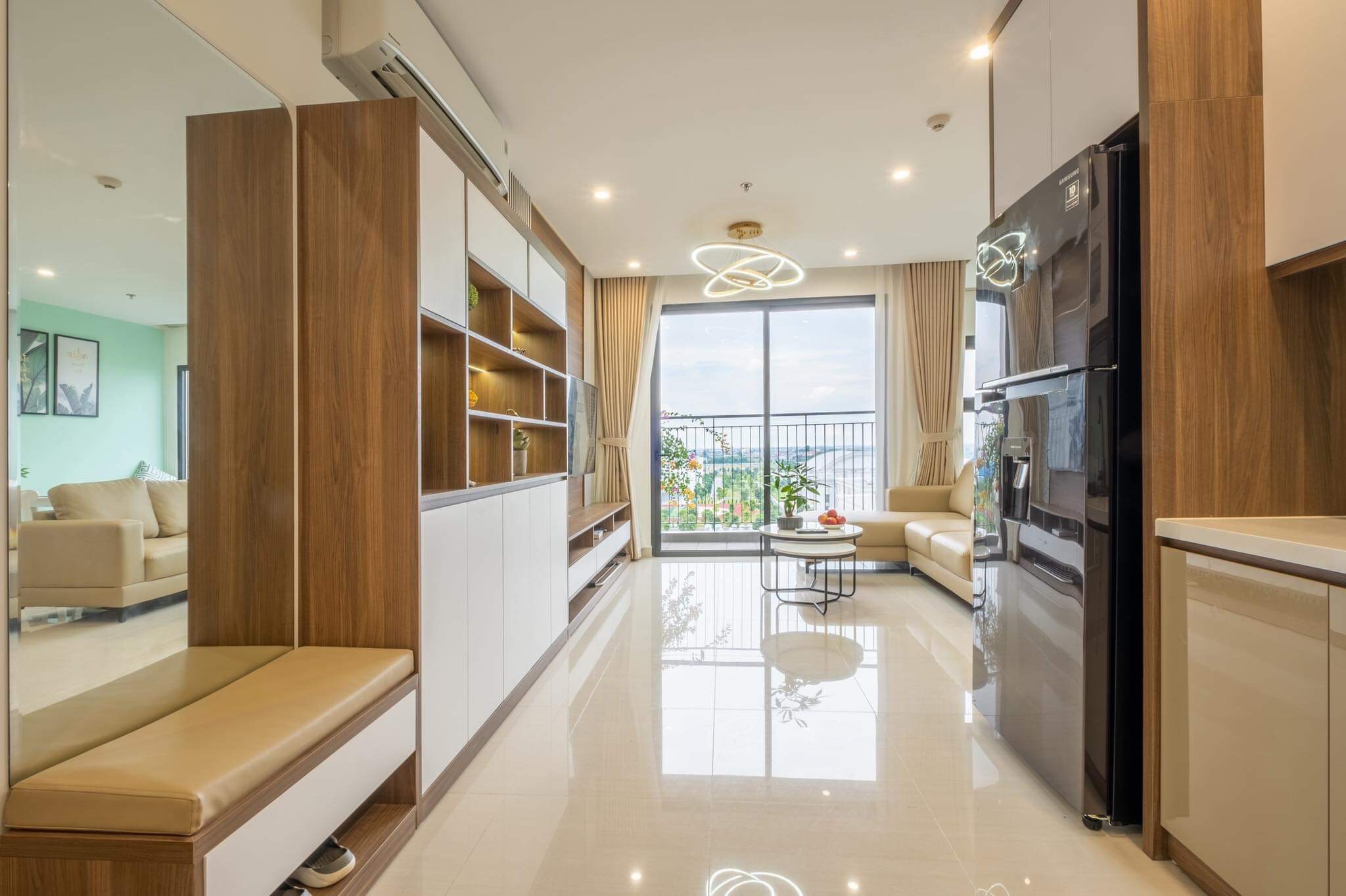 Cho thuê căn hộ 2 ngủ 2 vệ sinh view trực diện đại học Vin Uni hướng đông Nam thoáng mát 5