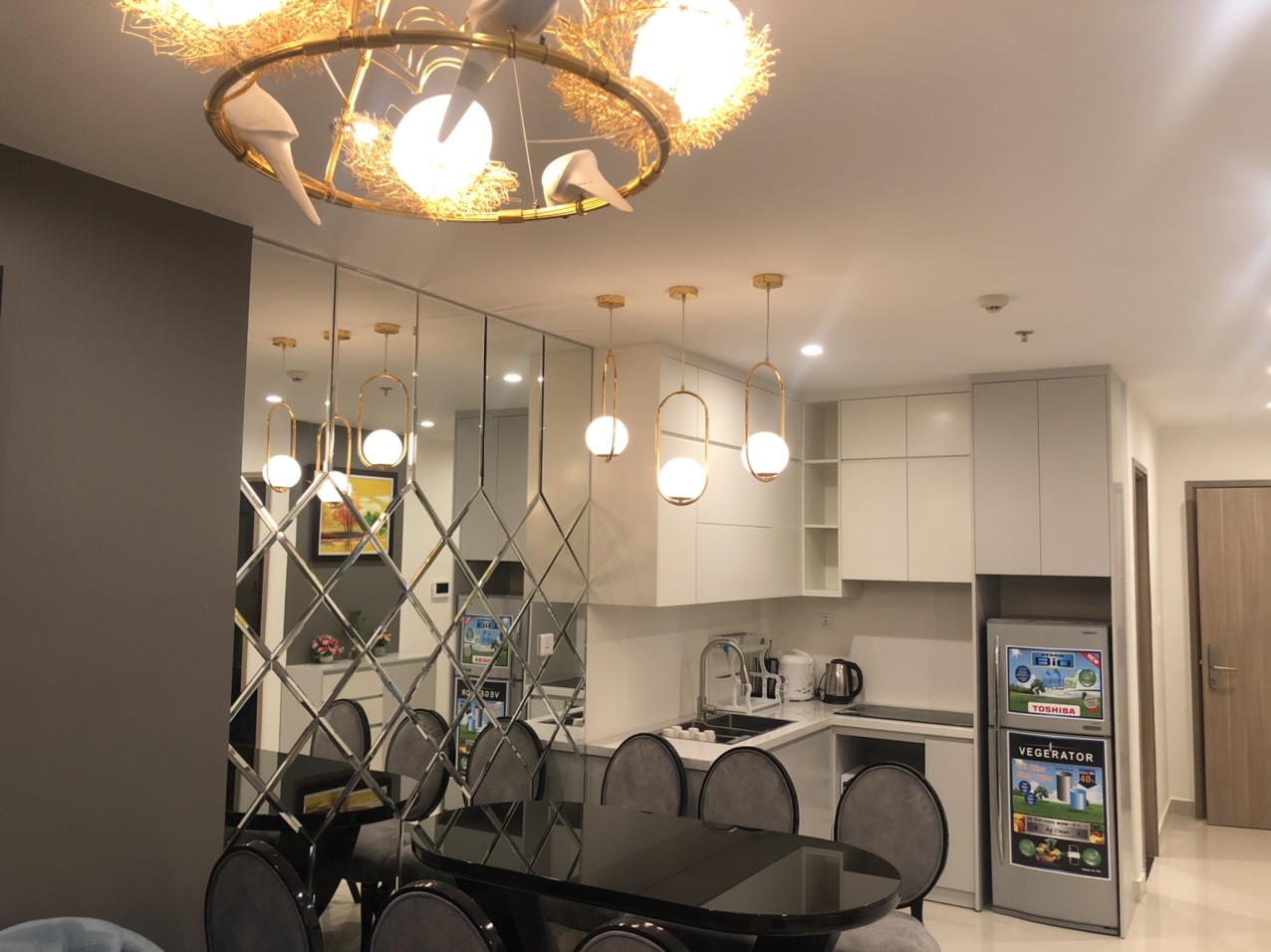 CHO THUÊ CĂN HỘ VINHOMES OCEAN PARK TÒA S2.18 63M2 FULL ĐỒ CAO CẤP 02 PHÒNG NGỦ, 02 PHÒNG TẮM VIEW VINUNIVERSITY 3