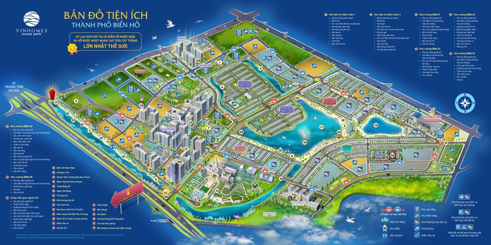 Quy hoạch chi tiết khu đô thị Vinhomes Ocean Park Gia Lâm