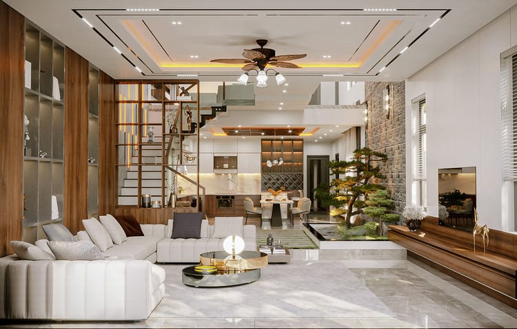 Cho thuê biệt thự đơn lập khu Ngọc Trai Vinhomes Ocean Park 2 - DT: 250m2 x 4 tầng