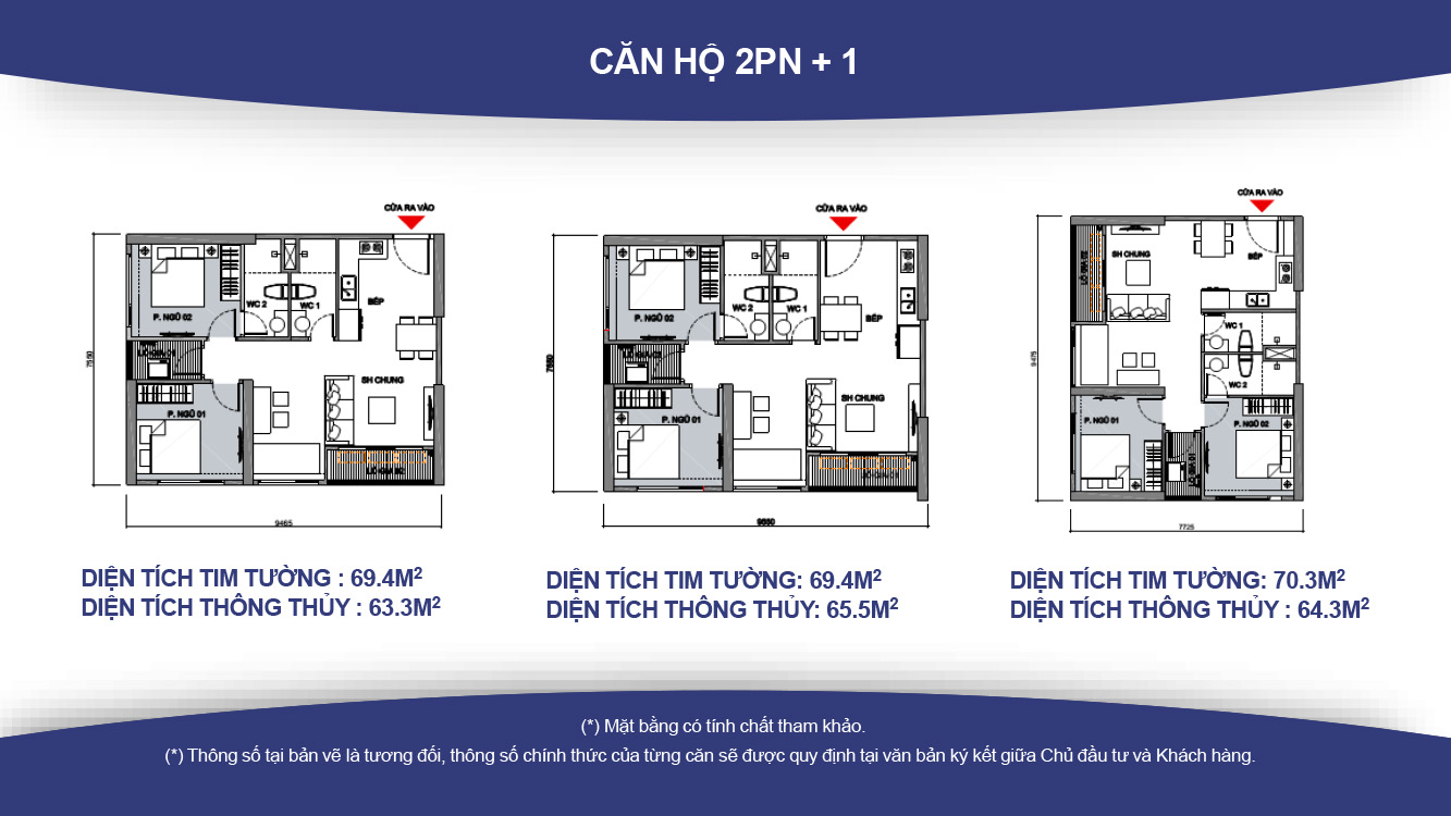 Cho thuê căn hộ 2 ngủ + 1 toà Sapphire Vinhomes Ocean Park