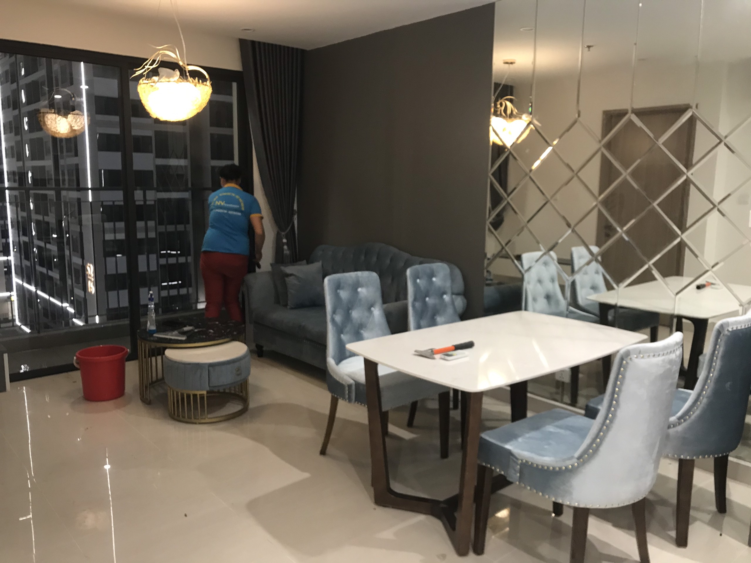 Cho thuê căn hộ tầng trung 2PN, 65m2 phân khu Ruby tại Vinhomes Ocean Park