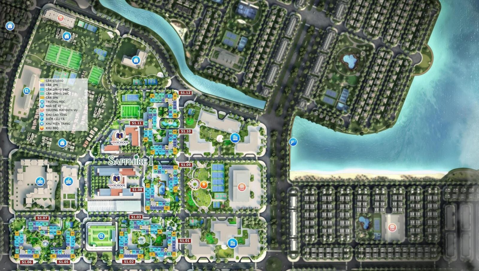 bán căn hộ chung cư toà S1 Vinhomes Ocean Park