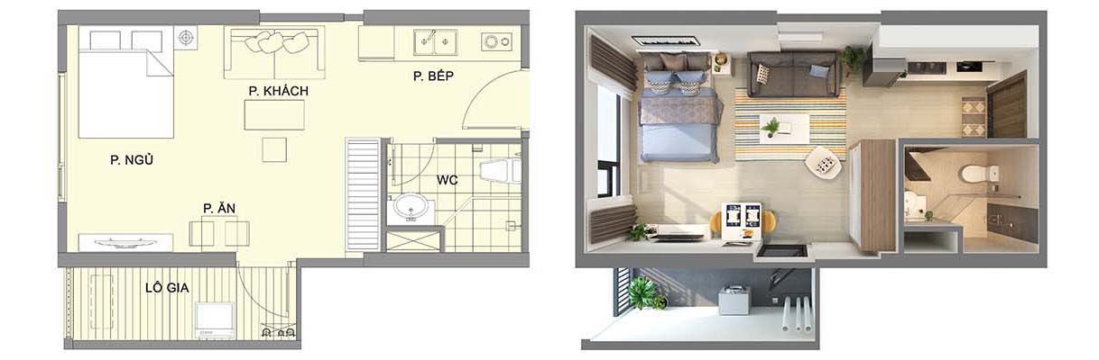 Cho thuê căn hộ Studio Vinhomes Ocean Park Gia Lâm