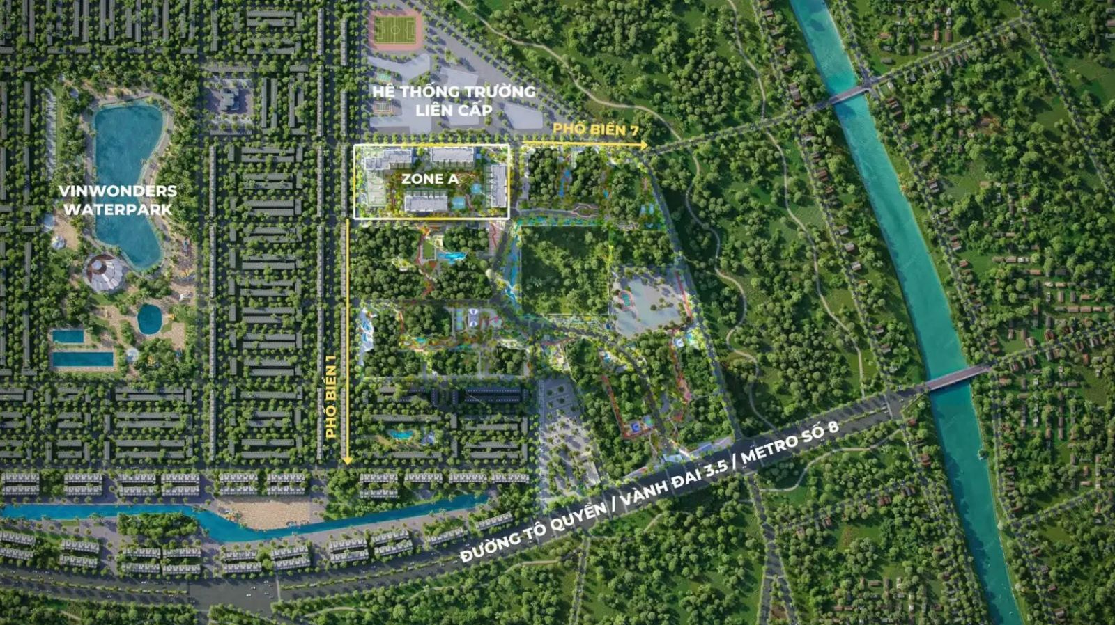 Vị trí The Cityon Imperia Ocean City Hưng Yên và tâm điểm kết nối bờ Đông Thủ đô