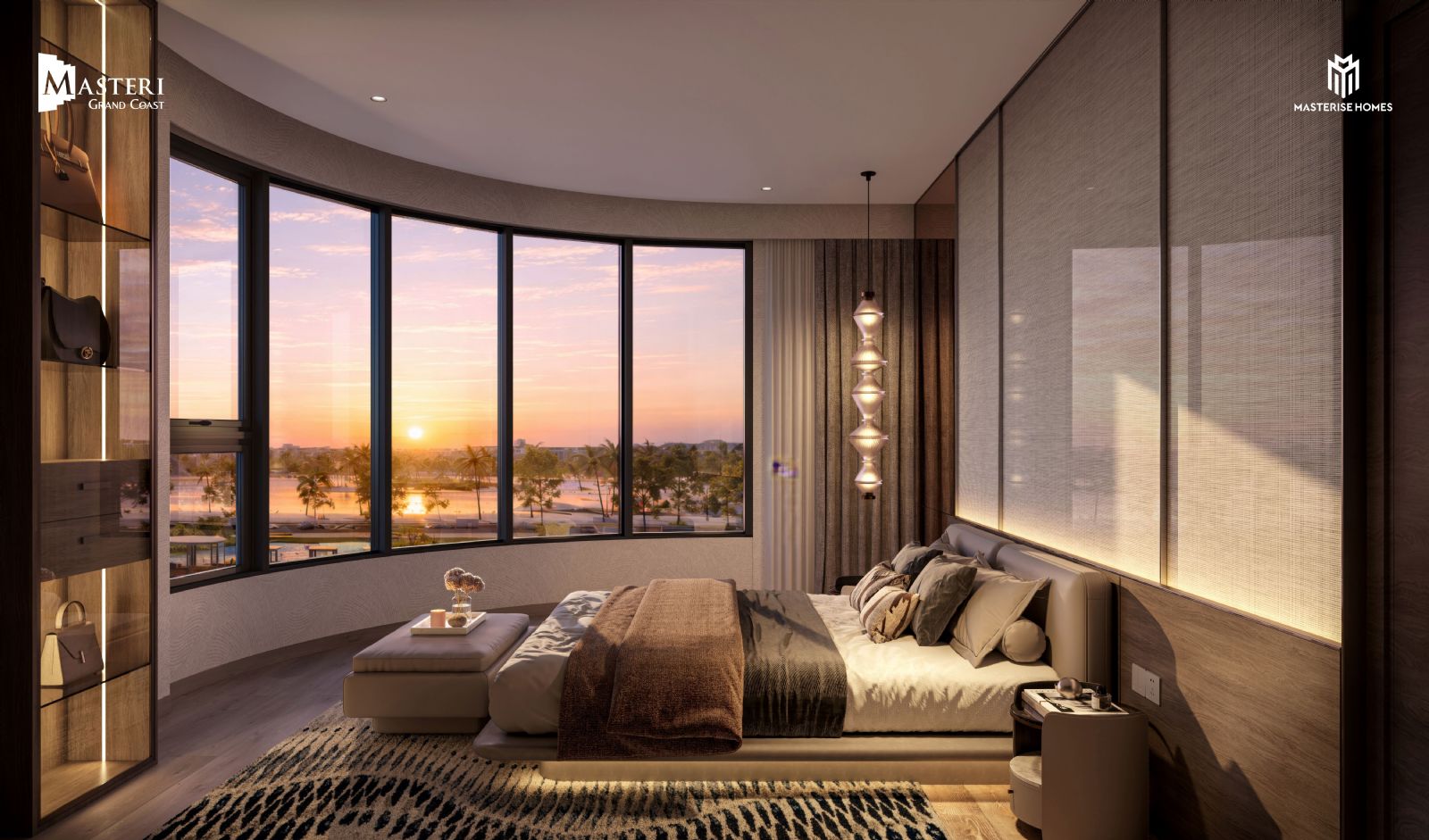 Thiết kế Masteri Grand Coast và ngôn ngữ kiến trúc vị lai phủ kính Low-E tại khu Đông