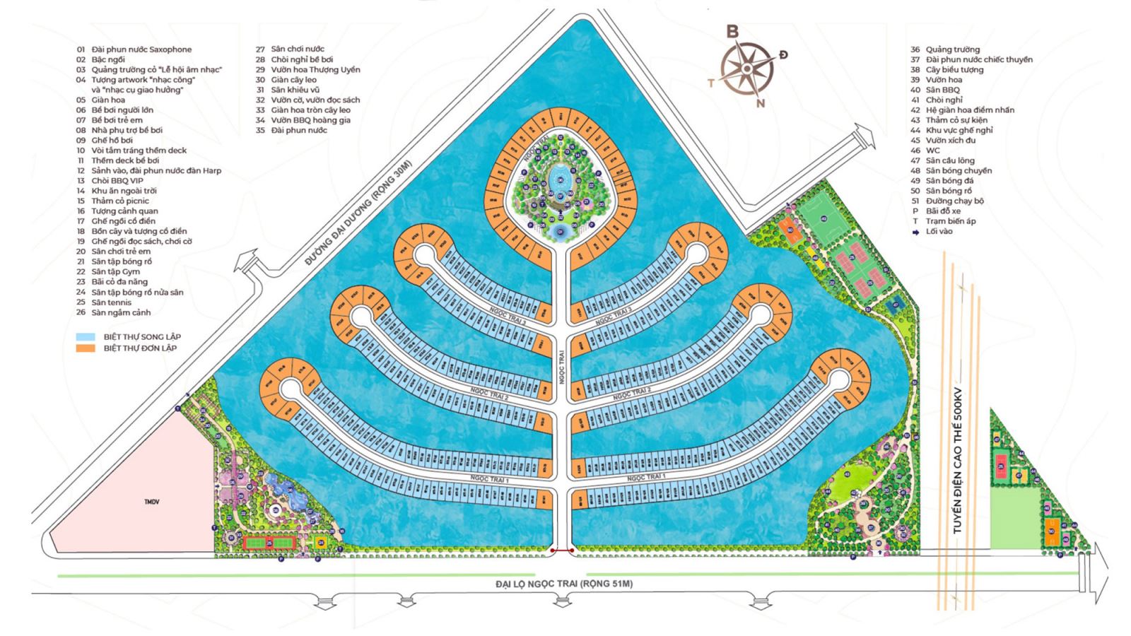 Vị trí phân khu Ngọc Trai Vinhomes Ocean Park 2