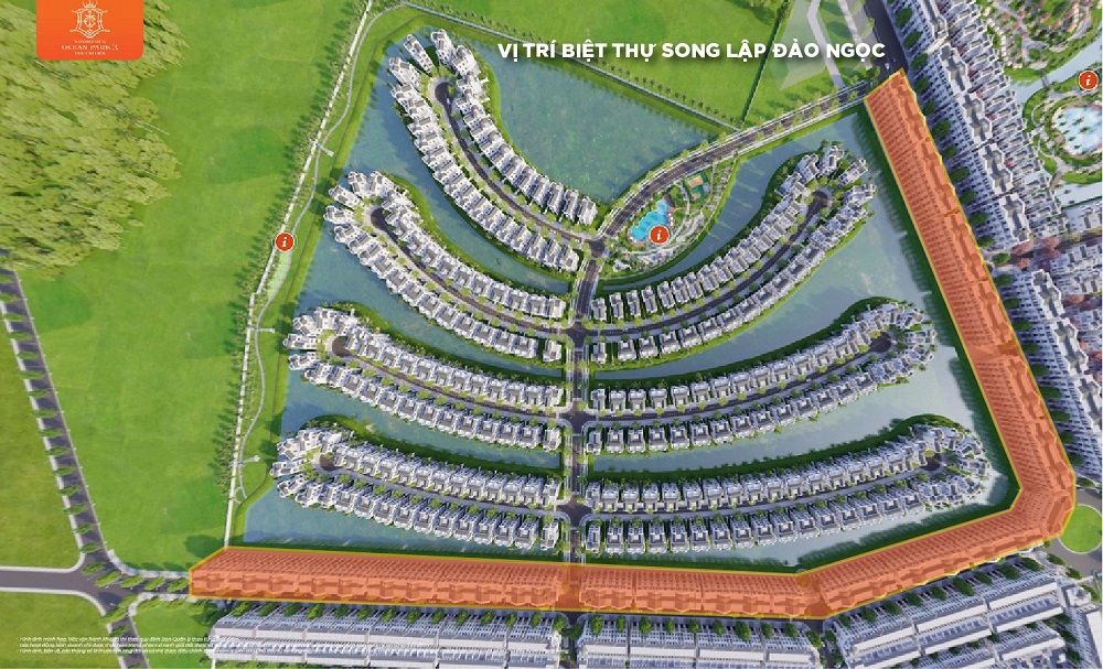Mặt bằng thiết kế phân khu Đảo Ngọc Vinhomes Ocean Park 3 Hưng Yên