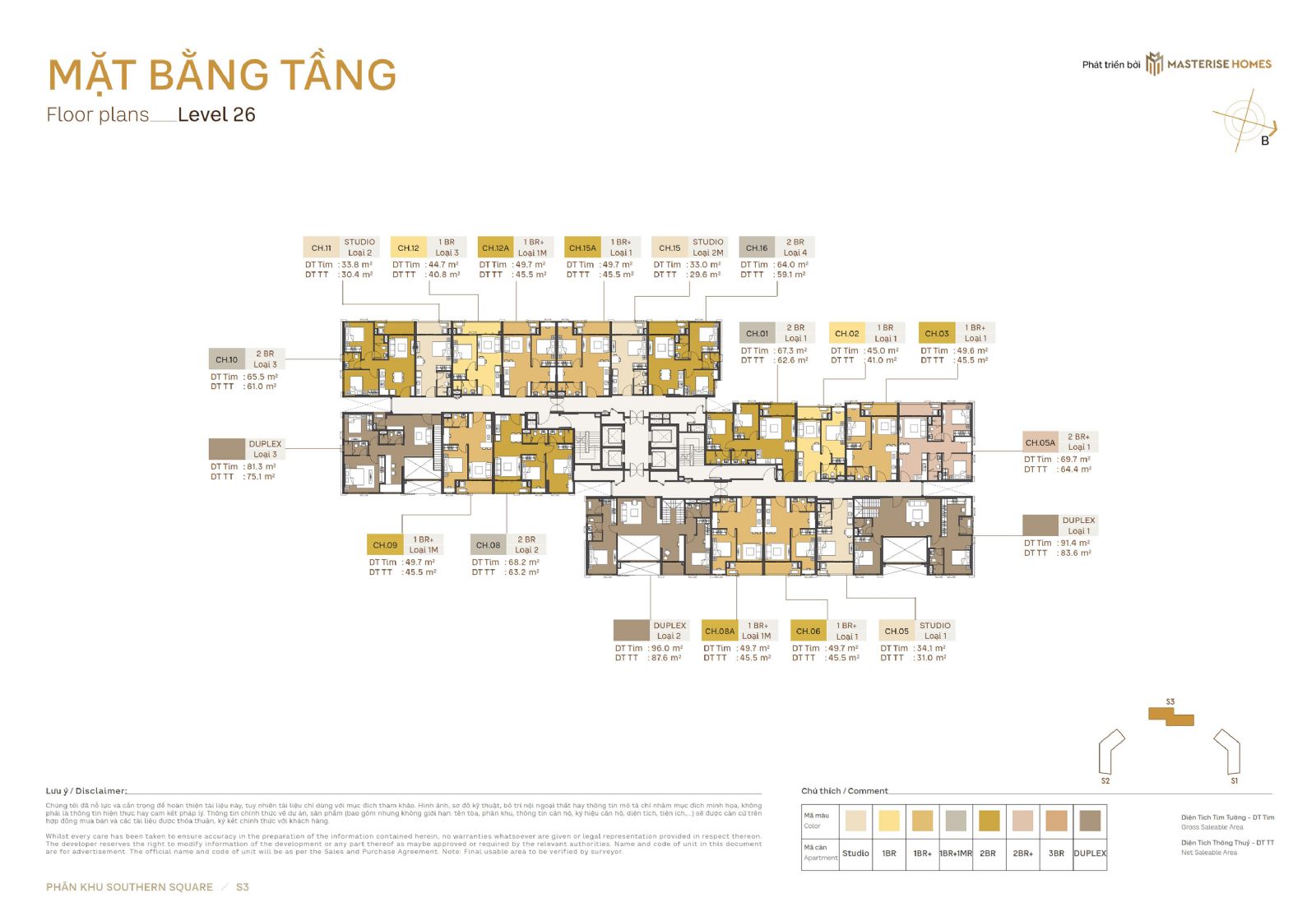 Mặt Bằng Thiết Kế Masteri Trinity Square Ocean Park 2