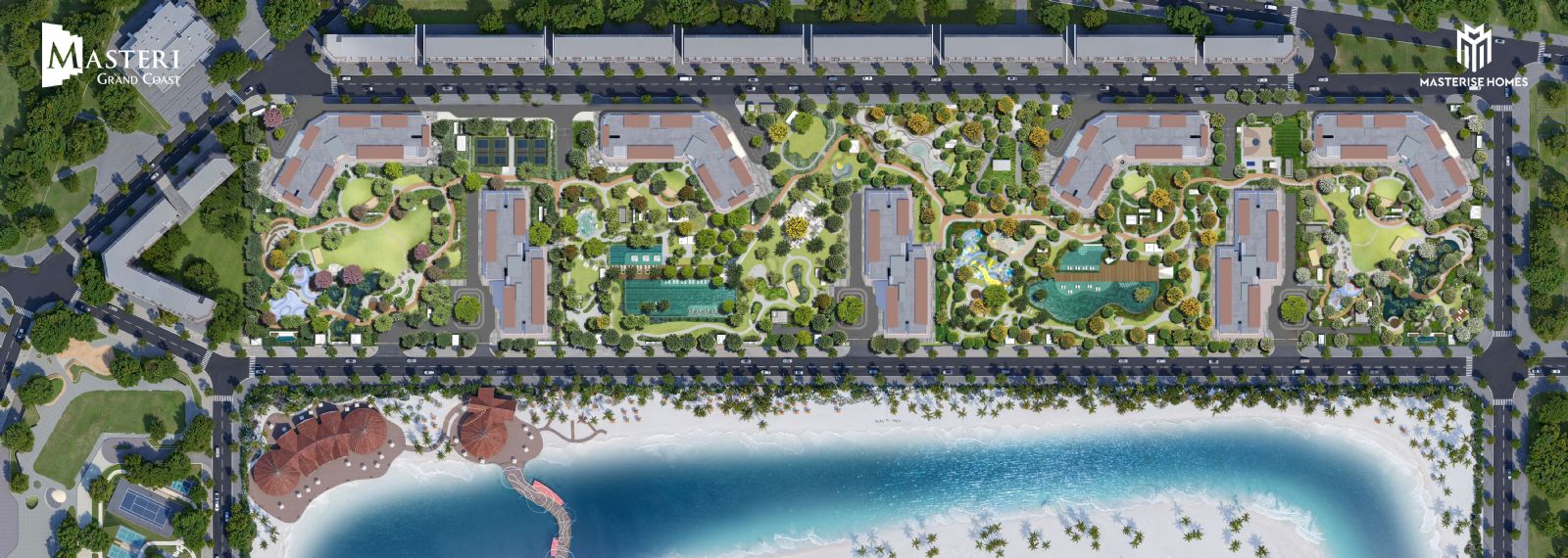 Mặt bằng thiết kế Masteri Grand Coast và tiêu chuẩn bàn giao hạng sang tại Vinhomes Ocean Park 2